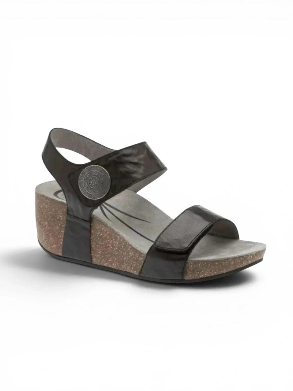 Abeo Una Metatarsal Wedge Sandal in Black Women’s Size 10N